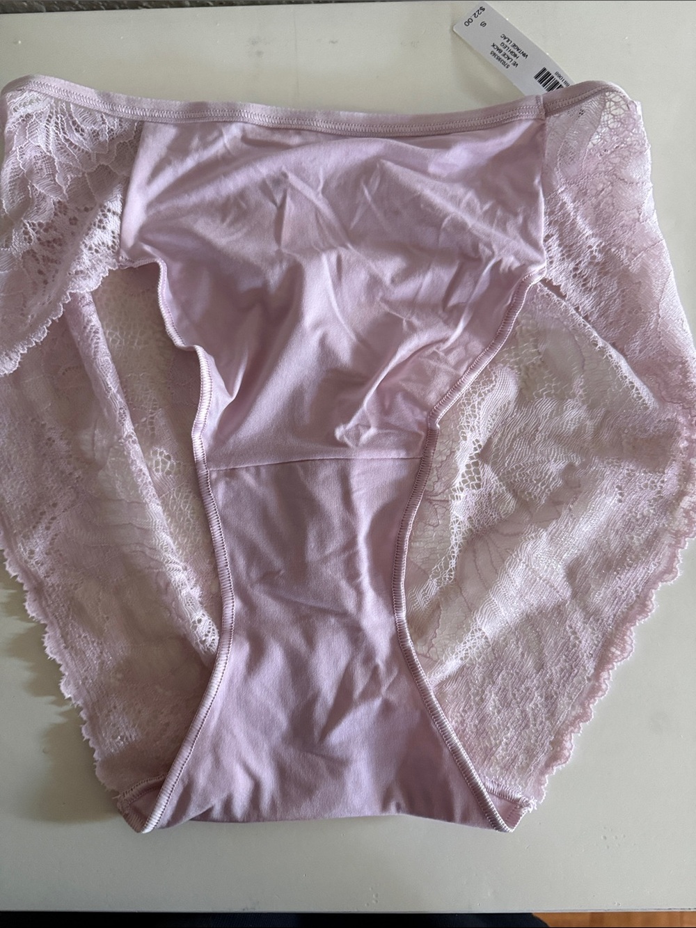 Soma VE Lace Back High Leg Panties- S- Vintage Lilac